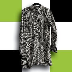 GANNI Houndstooth Mini Dress EU 40 (US 8/10)